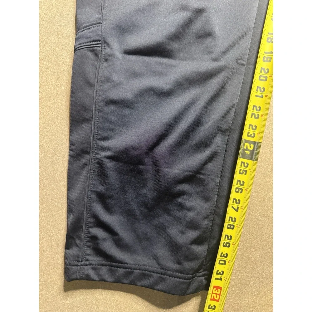 Vintage Nike Sportswear Sweat Pants Adult L Gray Logo Drawstring Heavy Ankle Zip